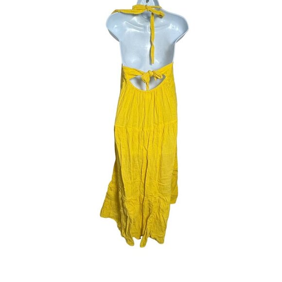 Xirena yellow Reagen Cotton Gauze Long Midi Dress Size medium - Picture 5 of 9